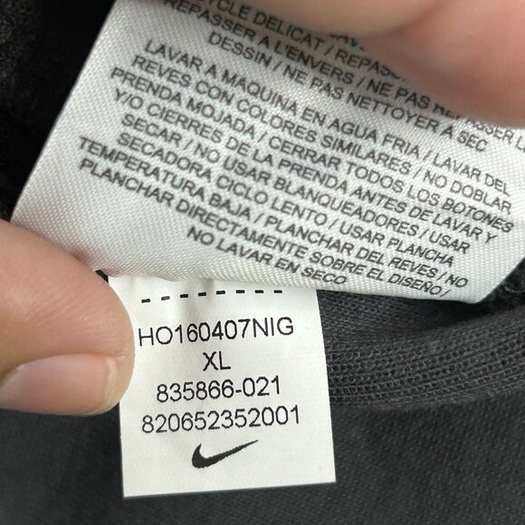 Nike Hoodie Mens XL Tech Fleece Windrunner Camo Gray Black Funnel Neck Abstract - Picture 10 of 12